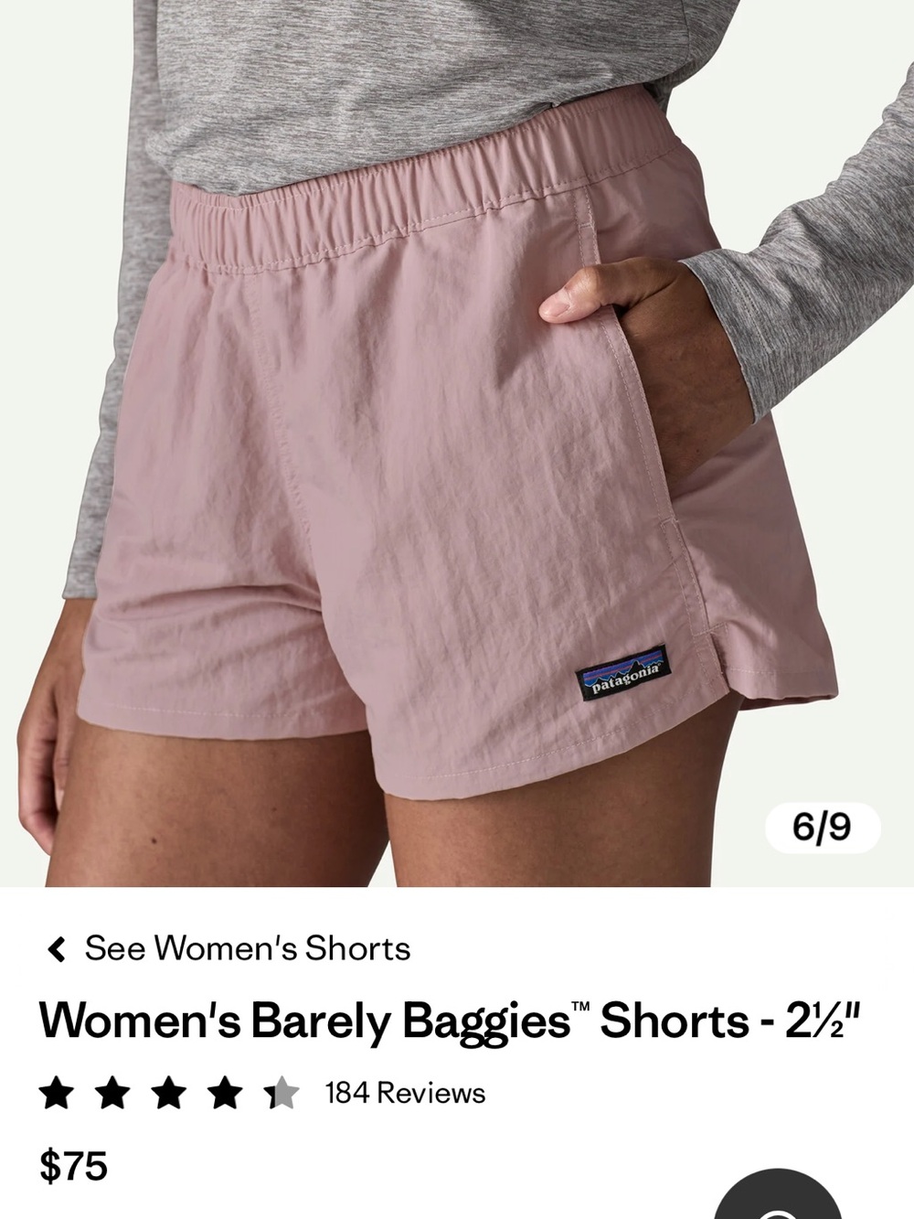 PATAGONIA 5 PAIR Wm Barely baggies shorts !
5 different Colorways Perfect - - Picture 2 of 2